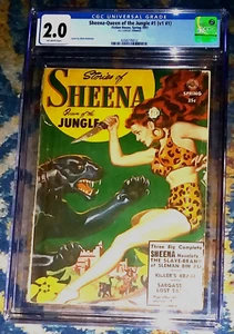 STORIES OF SHEENA-QUEEN OF THE JUNGLE V1N1 1951 (Fiction House) CGC 2.0 Trimmed - Picture 1 of 2