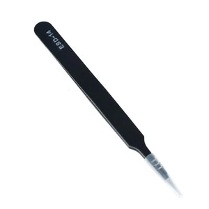 Precision Straight Pointed Tip Tweezer Steel Anti Static Electronic Repair Tool - Picture 1 of 6