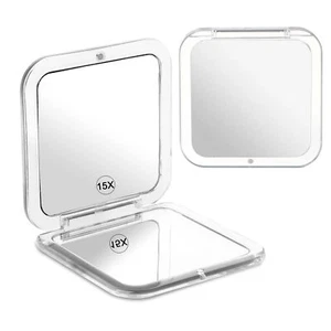 15X Magnifying Makeup Mirror Portable Compact Vanity Mirror Small Cute Pocket... - Picture 1 of 6