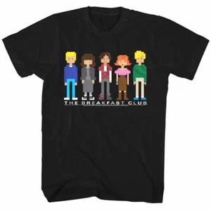 Breakfast Club in 8Bit Pixels Men's T Shirt - Picture 1 of 4