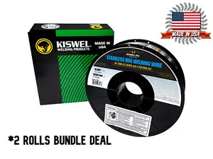 (Made in USA) ER308LSI .035 in. Dia 10lb. Mig Welding wire (2 Rolls) - Picture 1 of 9