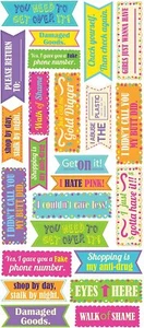 Sticko Sassy Teen Phrases Stickers Labels Teacher Supply DIY Crafts - Picture 1 of 1