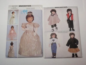 Lot 2 Butterick Rachel Wallis 23” Doll Clothes Pattern 3115 6799 UNCUT FF - Picture 1 of 6