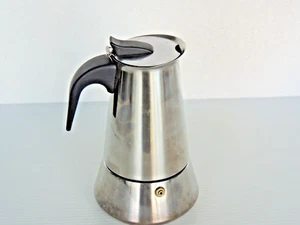 Gnali & Zani Italian Stove Top Coffee Maker Espresso Moka Pot Round Top & Bottom - Picture 1 of 9