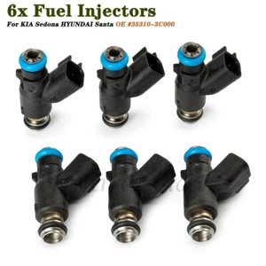 Set Of 6 Fuel Injector 35310-3C000 For Hyundai Sonata 3.3L Kia Sedona 3.8L V6 - Picture 1 of 20