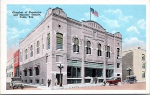 c1915 Paris, TX, Chamber of Commerce and Masonic Temple, antique, Mason - Picture 1 of 2