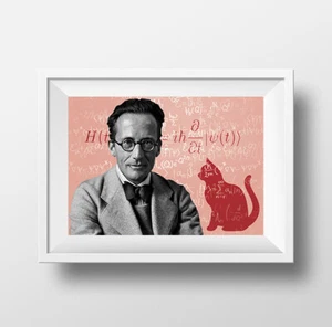 Erwin Schrödinger Scientist Portrait Poster - Picture 1 of 4