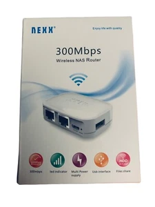 NEXX WT3020F 300Mbps PORTABLE ROUTER Mini Wireless NAS Support 3G WIFI USB - Picture 1 of 11