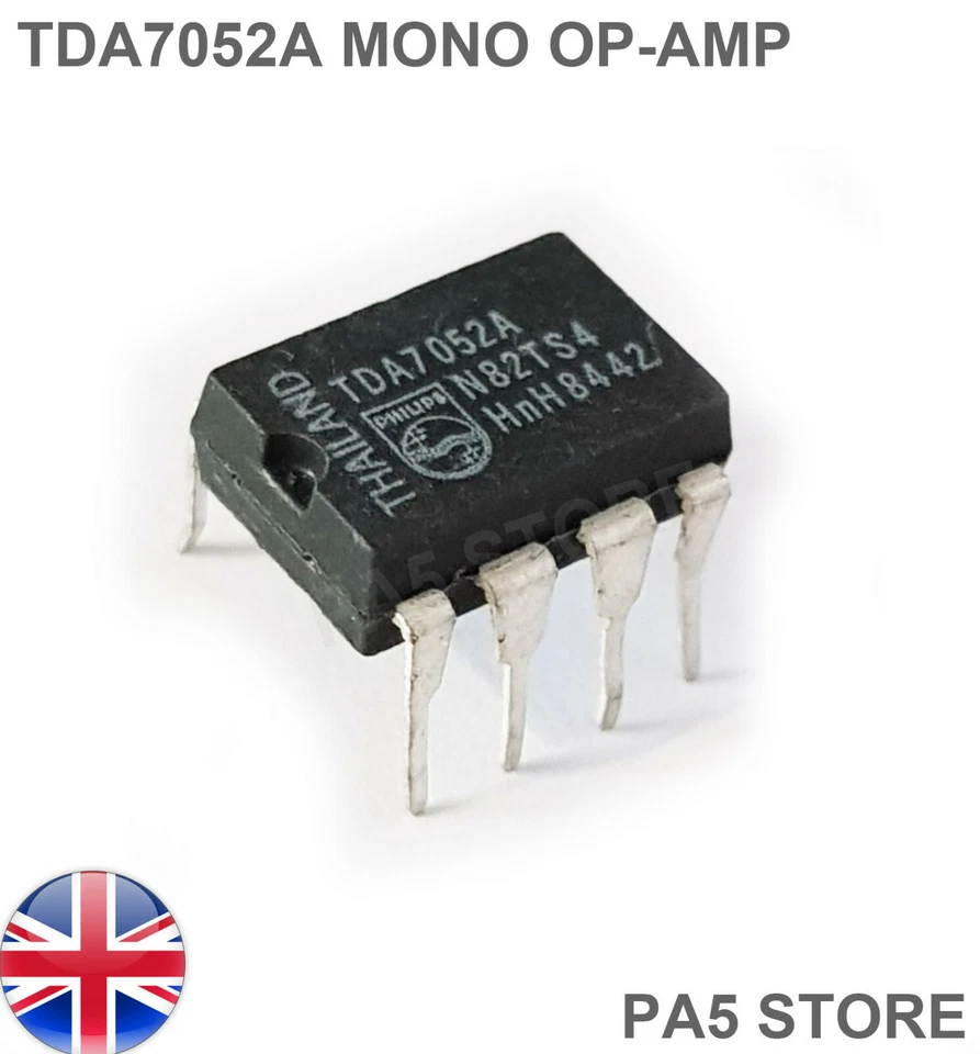 2x TDA7052A Mono Op Amp With DC Volume Control, Jfet, Dip-8 (2pcs) UK Fast Post. - Image 1 of 1