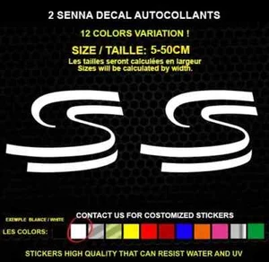 2 senna autocollant Véritable decal autocollant STICKERS IMPERMÉABLE. - Imagen 1 de 1