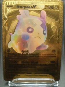 Morpeko V 079/202 HP170 Gold Foil Fan Art Display Card - NM - Picture 1 of 2