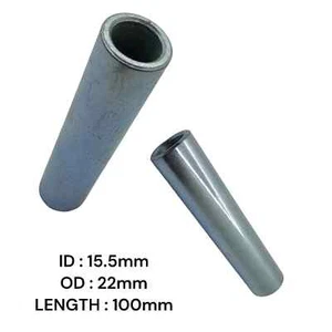 15,5 mm Innendurchmesser/22 mm Außendurchmesser/100 mm Länge Stahl Buchse Distanzrohr Rund - Bild 1 von 1