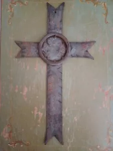 Iron Celtic Cross. Religious Handmade, Patina Color. Wall Hanging. Religious - Picture 1 of 9