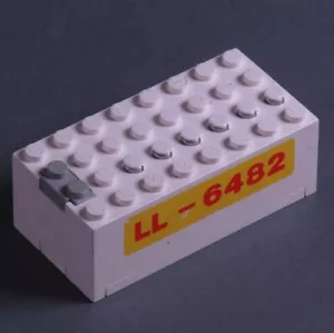 LEGO® pudełko na baterie białe LL- 6482 9V do helikoptera ratunkowego światło i dźwięk  - Zdjęcie 1 z 1