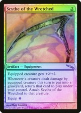 Scythe of the Wretched FOIL Mirrodin HEAVILY PLD Artifact Rare MTG CARD ABUGames