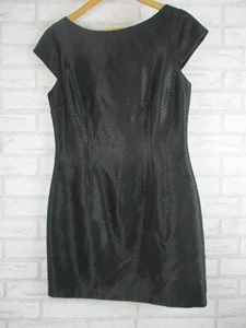 Review womens pencil dress black 12 textured material - Picture 1 of 9