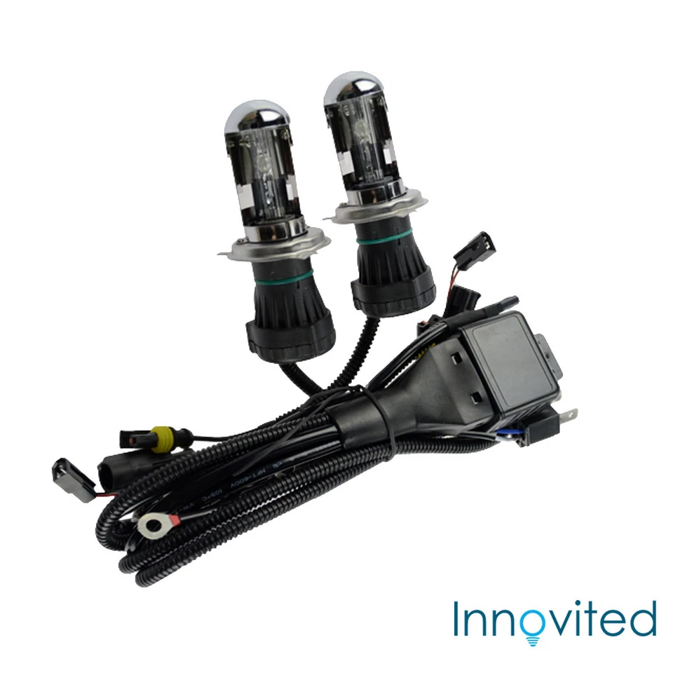 Innovited 35W HID H4-3 9003 4300K Bi xenon Hi/Lo Replacement Bulbs With Harness - Image 1 of 1
