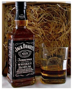 Jack Daniels old No.7 in 350ml + 1 Original Glas Jack Daniels im Geschenkkarton - Bild 1 von 4