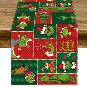 Christmas Table Runner Merry Christmas Winter Holiday Party Decoration Xmas F... - Picture 1 of 5