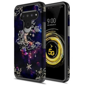 For LG V50 ThinQ 5G Hybrid Graphic Fashion Cute Colorful Silicone Case - Picture 1 of 11