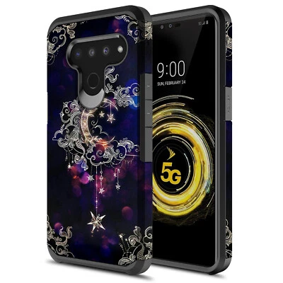 For LG V50 ThinQ 5G Hybrid Graphic Fashion Cute Colorful Silicone Case - Image 1 of 4