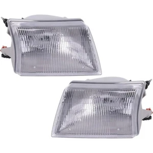 Headlight Set For 1998-2000 Mazda B2500 B3000 B4000 Left and Right With Bulb 2Pc - Picture 1 of 12