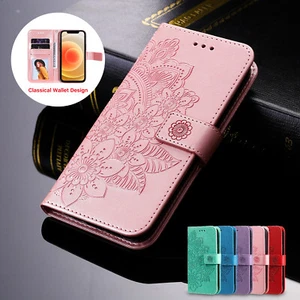 Leather Wallet Card Case Flip Cover For iPhone 15 Pro Max 14 13 12 11 XS XR 8 7+ - Picture 1 of 68