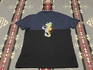 Iceberg Disney Pinocchio Polo Shirt Sz M Navy Blue Cotton Italy T12 - Picture 1 of 9