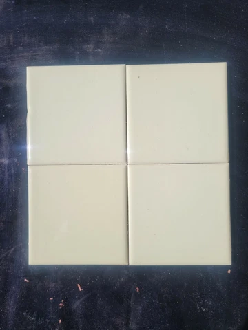 Vintage 40 Yellow Ceramic Tiles  Reclaimed Bathroom Kitchen Arts & Crafts Cover