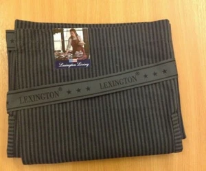 Waist Apron with Pocket 80cm x 80cm with Ties Black & Grey Stripe Pocket NEW (B) - Picture 1 of 2