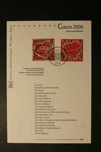 Notice philatélique - 1er jour - Coeur de Jean-Louis SCHERRER - 2006 - Picture 1 of 1