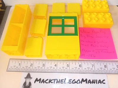 Unico Big Bloxx Peppa Pig’s Treehouse Window & Yellow Wall Parts Only Jazwares - Image 1 of 4