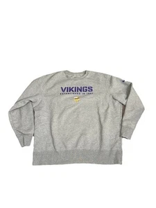 XL Minnesota Vikings Nike Training Gray Crewneck Sweatshirt NFL Heavy - Picture 1 of 4