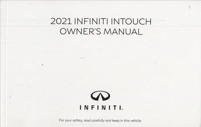 2021 Infiniti Intouch Navegación Sistema Owners Manual Usuario Operador Guía - Imagen 1 de 2