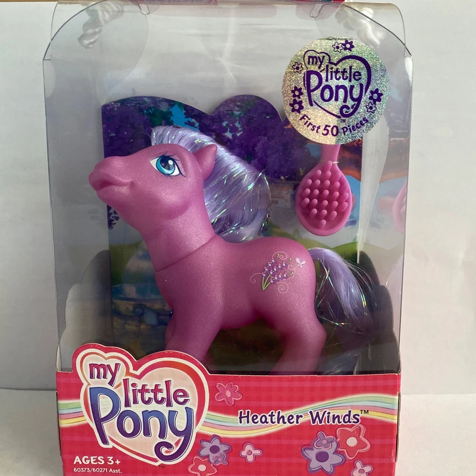 My Little Pony PRIMERAS 50 PIEZAS SELLO G3 Heather Winds Sin usar, en caja Hasbro MLP MUY RARO Foto 1 de 1