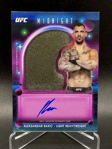 2025 Topps Midnight UFC Relic Autograph Aleksandar Rakic Patch Auto - Bild 1 von 2