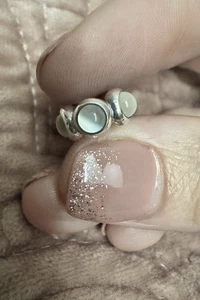 Original Pandora Silber & Mondstein Cabochon Spacer 790538MS selten - Bild 1 von 6