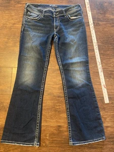 Jeans argento donna Suki bootcut lavaggio scuro elasticizzato taglia W33 L31 - Foto 1 di 7