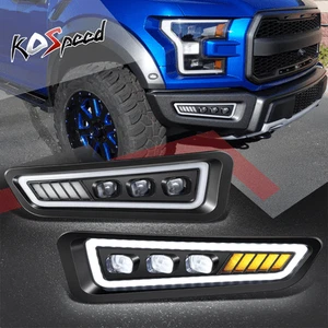 Sequential LED Signal Tri-Projector Fog Lights for Ford F-150 Raptor 2017-2020 - Picture 1 of 9