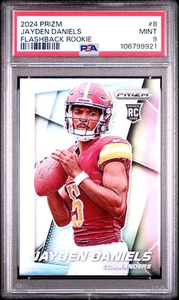 Jayden Daniels 2024 Panini Prizm Prizm Flashback Rookie #8 PSA 9 - Picture 1 of 2