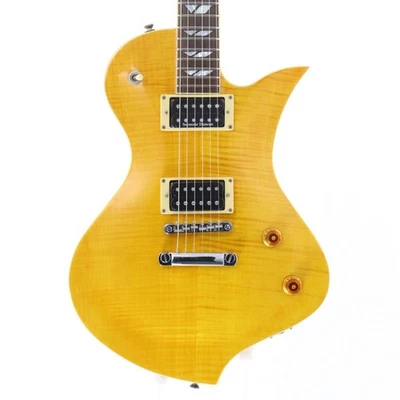 Guitarra Eléctrica Burny Ravelle Deluxe VLD con Estuche Usado Envío Desde Japón - Imagen 1 de 4