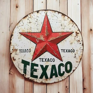 Texaco Gas 8x8 Wandhalterung Man Cave Garage Benzin Retro - Bild 1 von 1