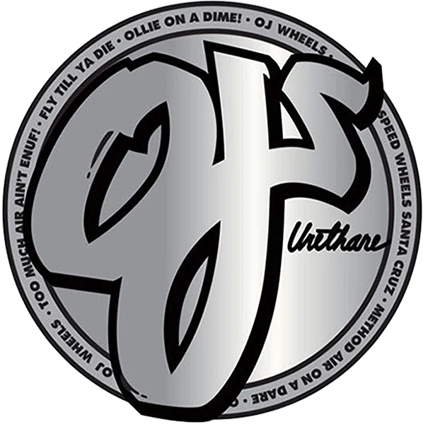 CALCOMANÍA OJ PLATA Y NEGRO 3.1X3.1 LÁMINA METÁLICA PEGATINA Foto 1 de 1