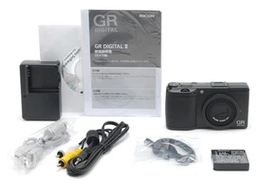 SH 1328 [ MINT +++ ] RICOH GR DIGITAL II 10.1MP Digital Camera Black From JAPAN - Picture 1 of 9