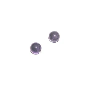 EARRINGS ST Silvertone Posts Studs GENUINE AMETHYST - Picture 1 of 1