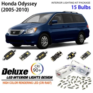 LED Interior Light Kit for Honda Odyssey 2005-2010 + License Plate Light Bulbs - Picture 1 of 8