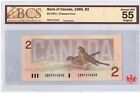 1986 Bank Of Canada $2 Thiessen/Crow EBR7514543 - BCS AU55 -