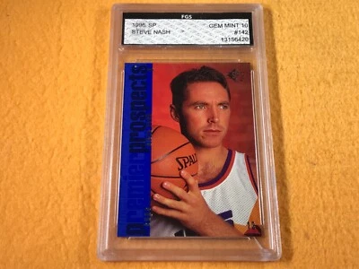 H2-15 BASKETBALL CARD - 1996 UPPER SP DECK STEVE NASH SUNS - FGS GRADED GEM 10 - Image 1 of 4