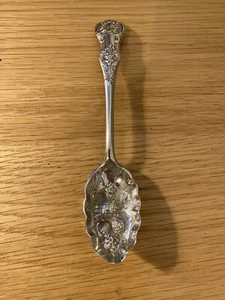 beautiful antique venetian pattern epns berry jam spoon - Picture 1 of 9