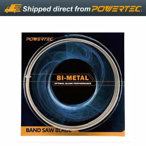 POWERTEC 93-1/2" x 1/2" x 14 TPI Bi-Metal Band Saw Blade for Delta, Grizz, Jet - Picture 1 of 8